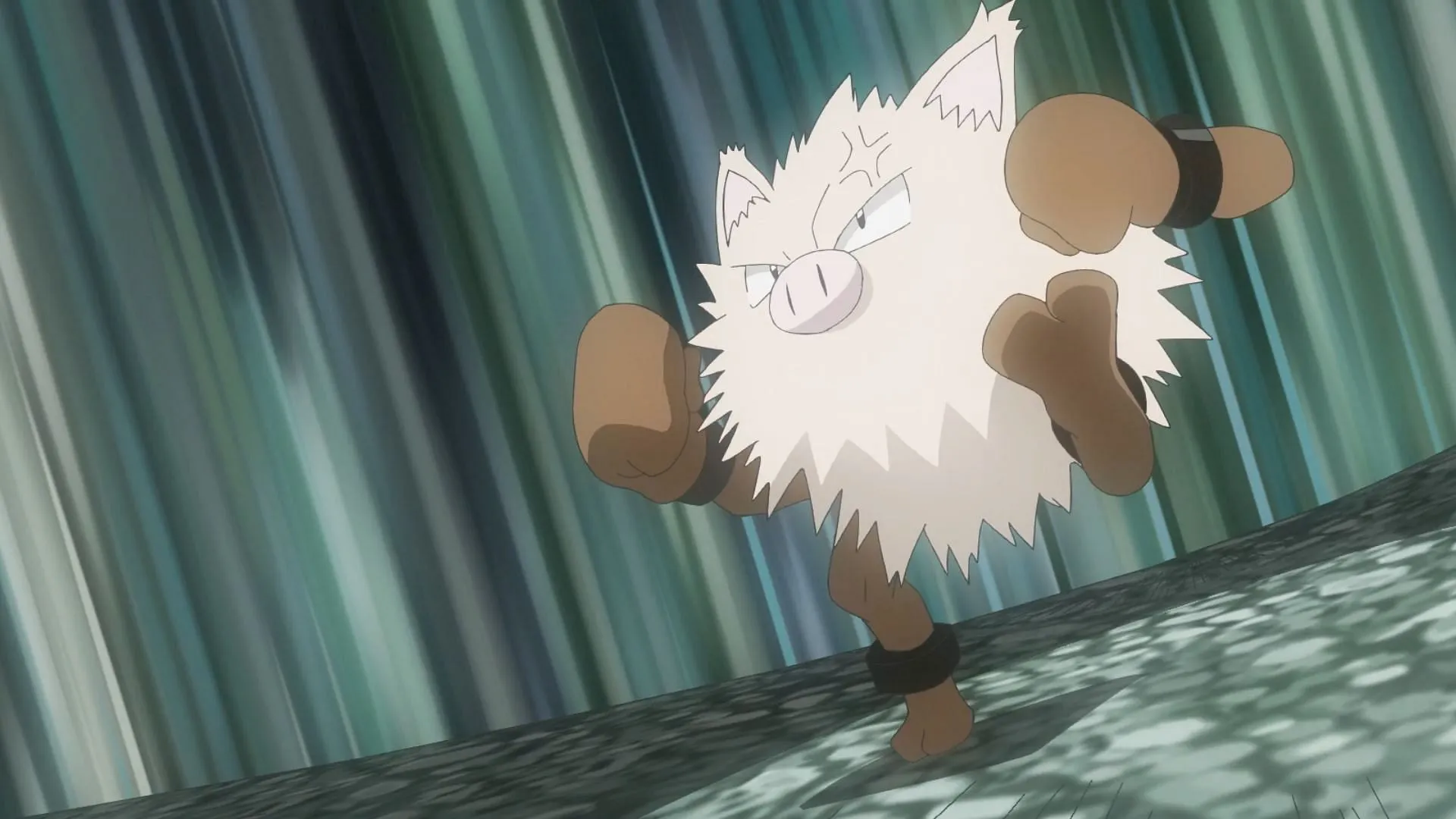 Primeape im Anime (Bild über TPC)