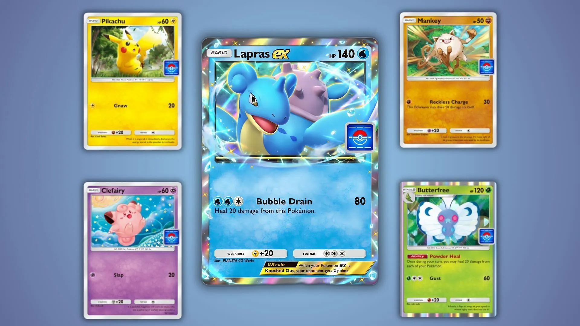 Todas las cartas que se pueden conseguir en el evento Drop de Lapras ex (imagen a través de The Pokémon Company)