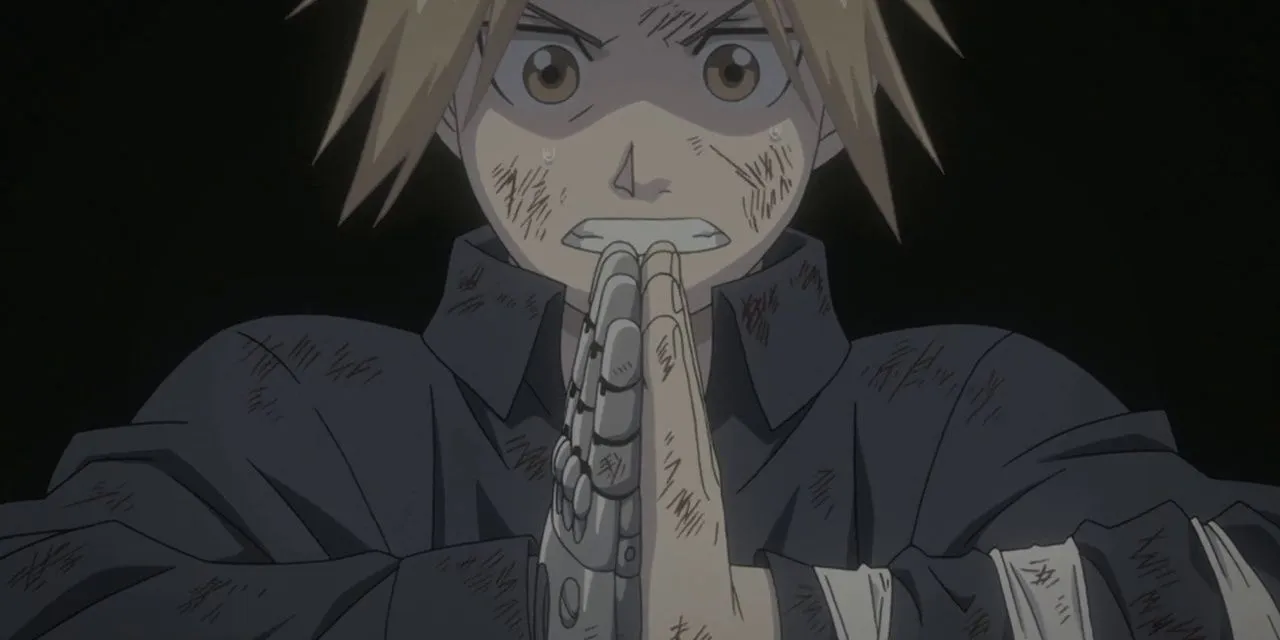 Edward Elric esegue l'alchimia