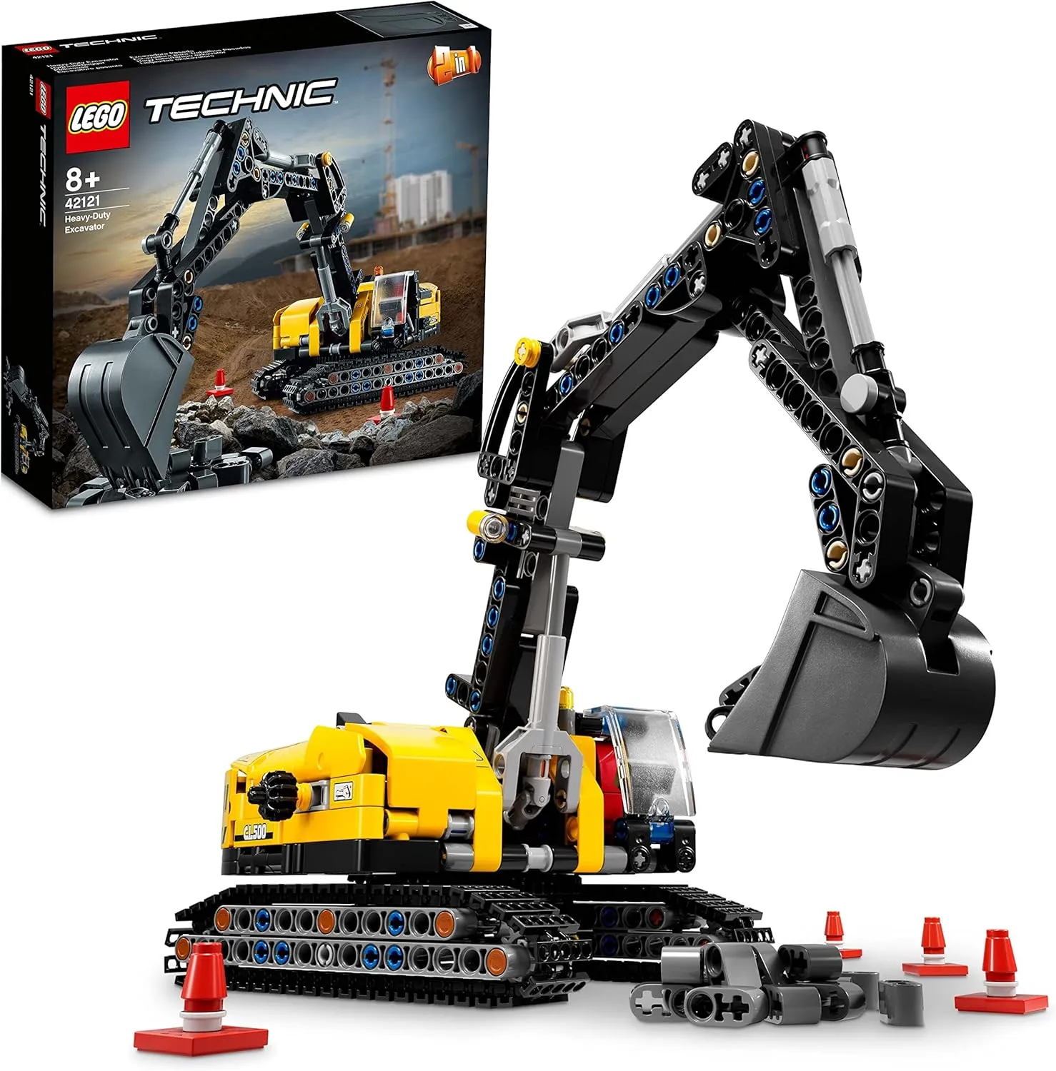 O conjunto LEGO Technic Heavy-Duty Excavator