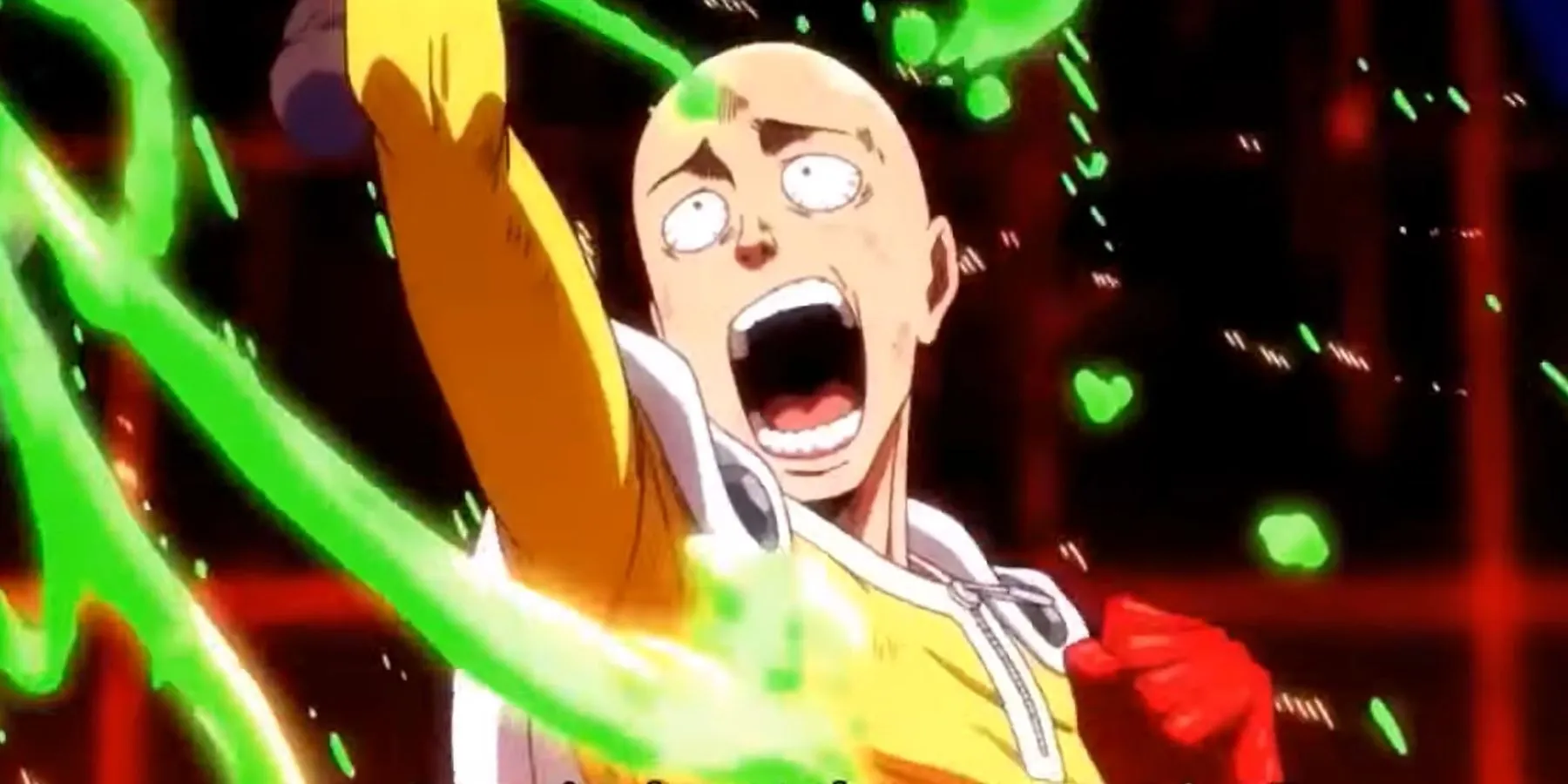 Saitama de One Punch Man demostrando su fuerza