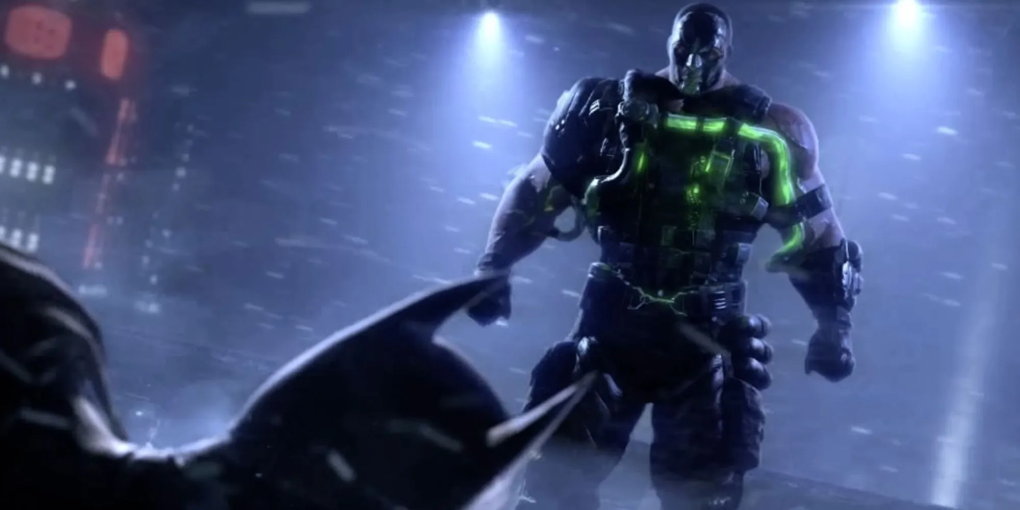 Bane góruje nad Batmanem w Batman: Arkham Origins