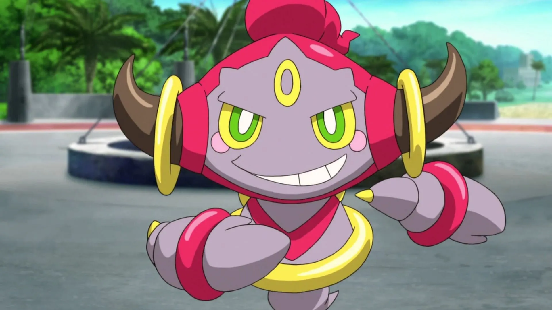 Hoopa é um dos Pokémon Míticos introduzidos na sexta geração (Imagem via The Pokémon Company)