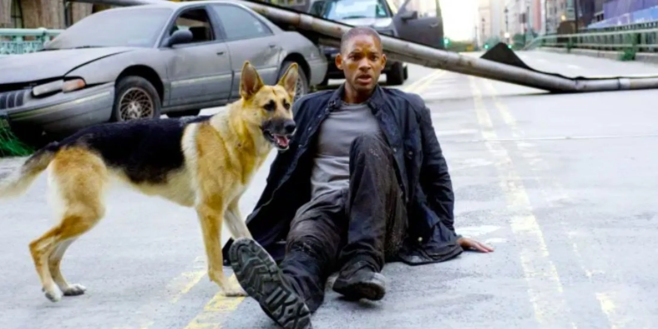 Will Smith con il cane