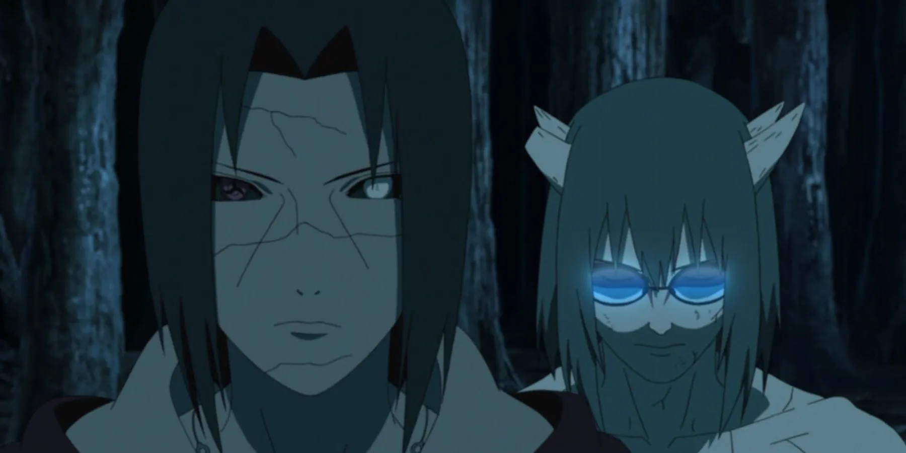 Itachi using Izanami on Kabuto in Naruto: Shippuden