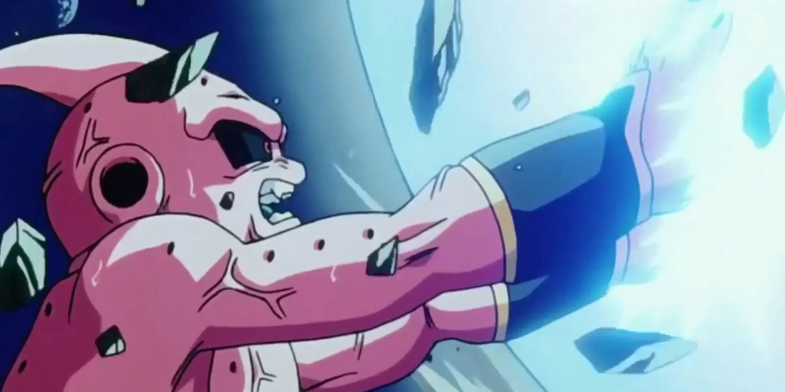 Kid Buu während des Kampfes in Dragon Ball Z