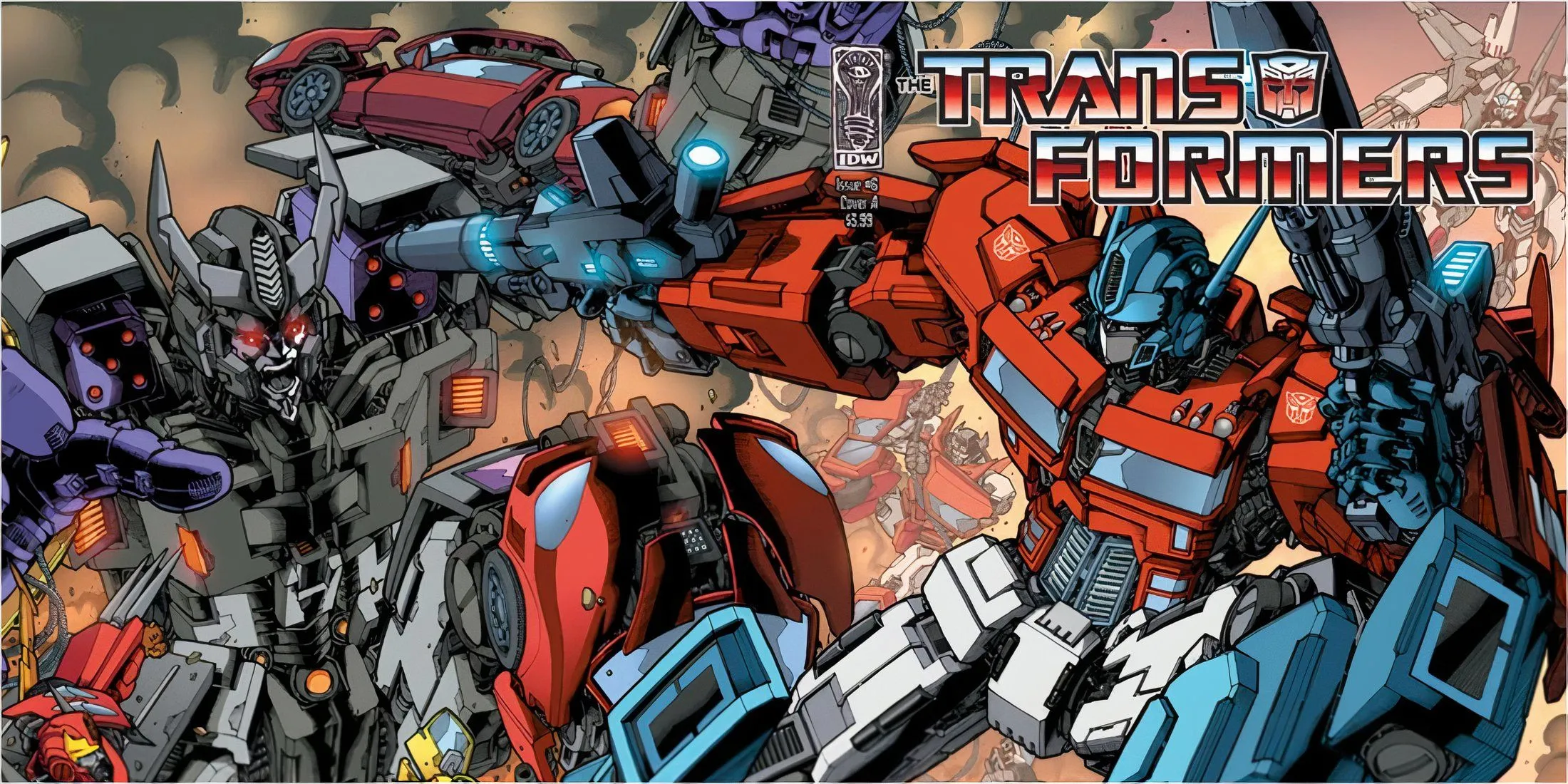 Portada del cómic de Transformers IDW