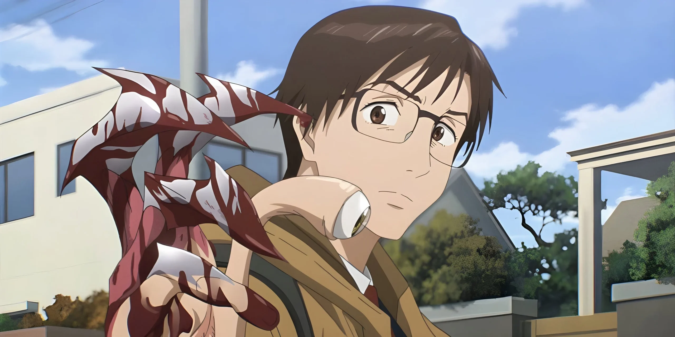 Shinichi Izumi and Migi