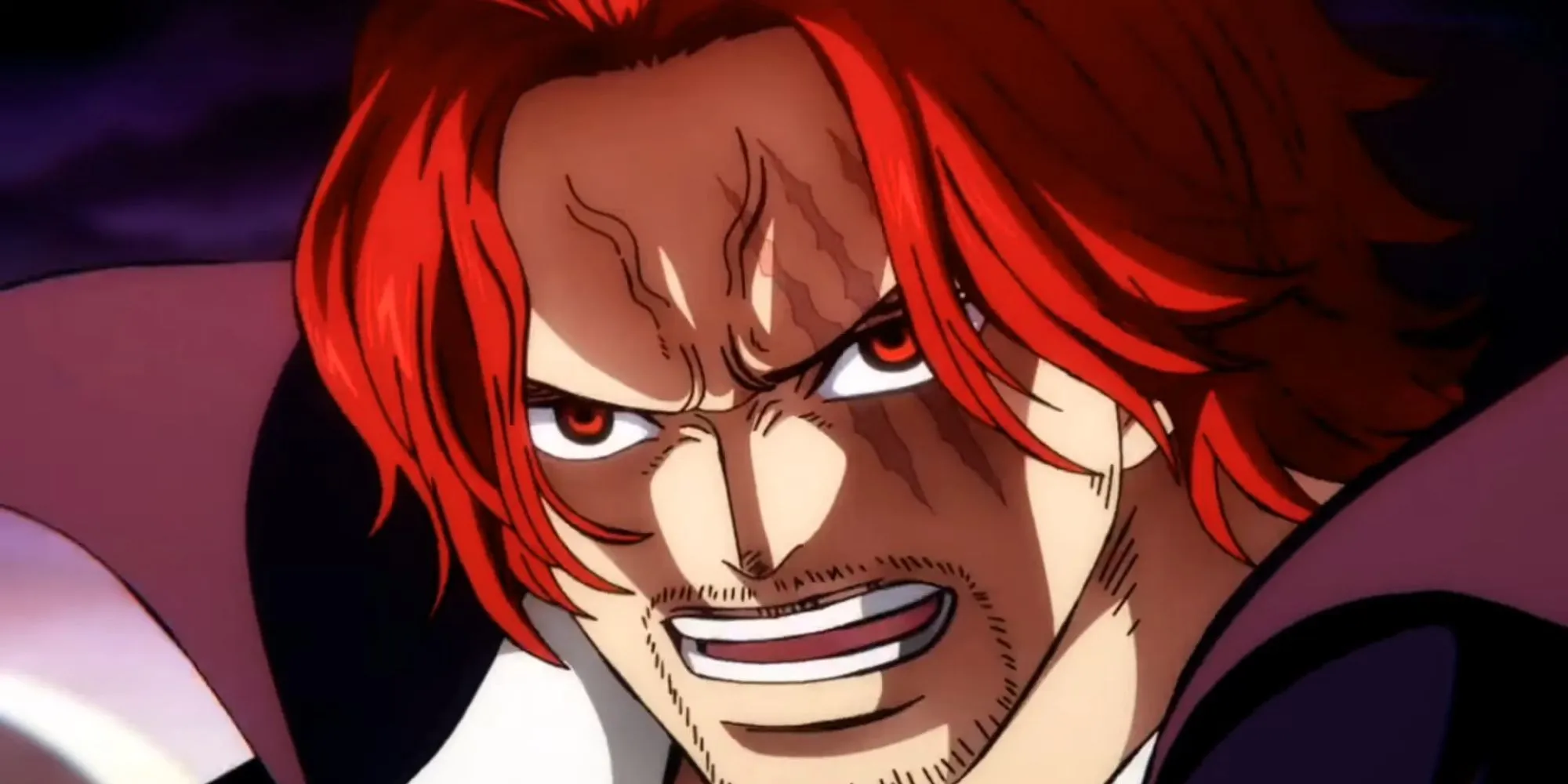 Shanks asusta a Ryokugyu con su poderoso Haki.