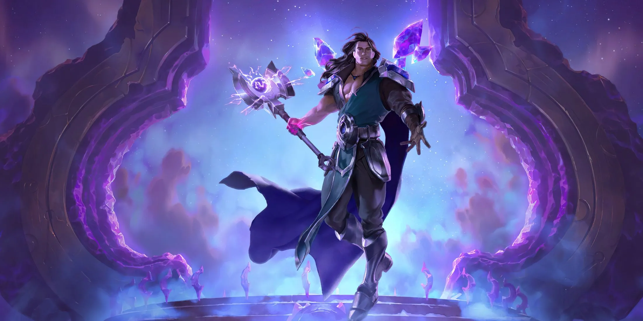 Taric empunhando seu martelo