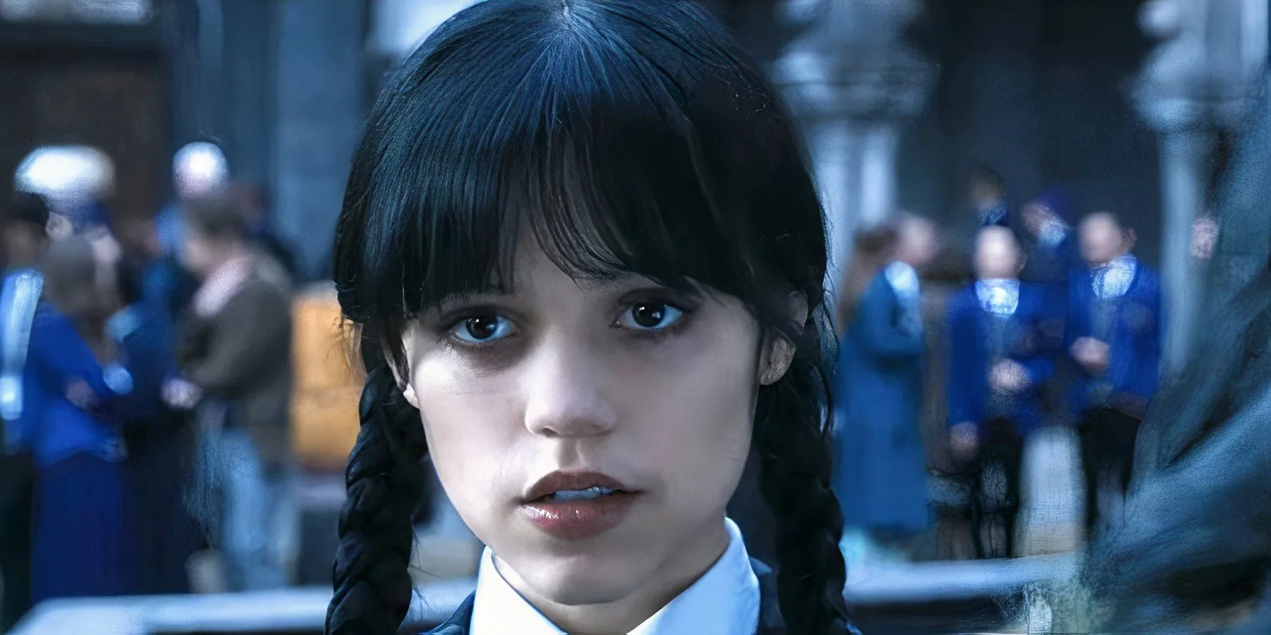 Wednesday Addams 역의 Jenna Ortega