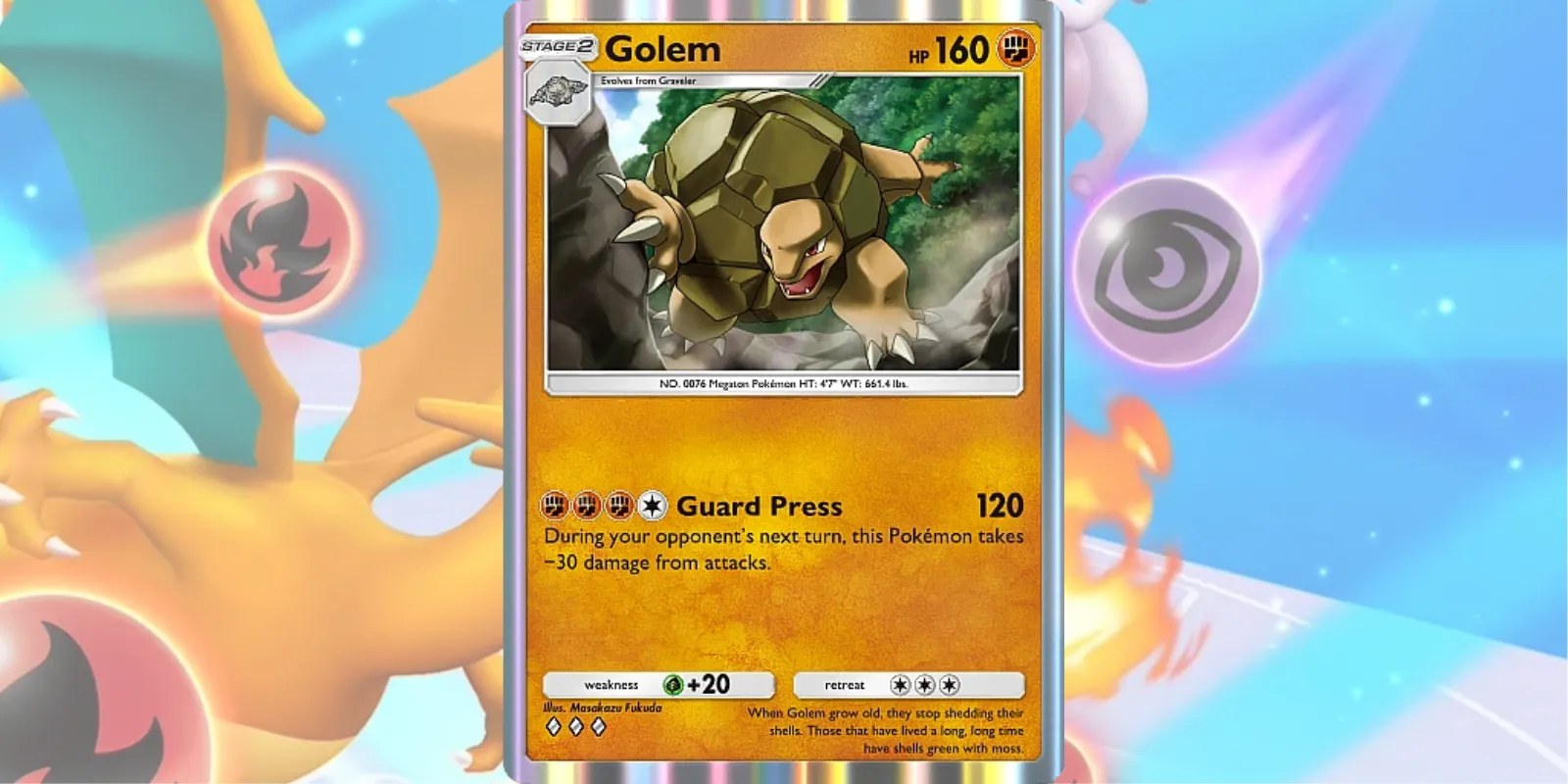 Pokemon TCG-Taschengolem-Karte