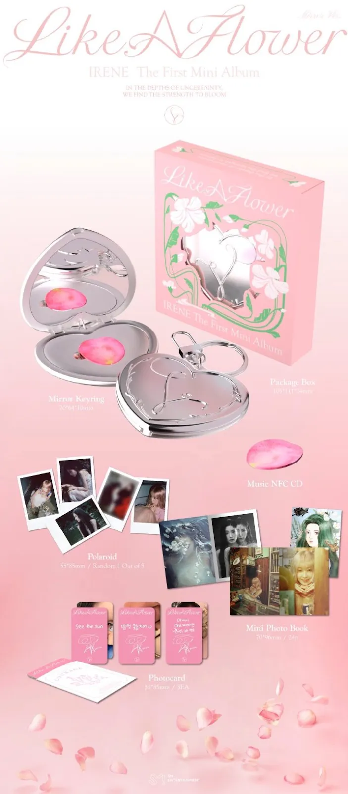 Album design of 'Like A Flower' by Irene