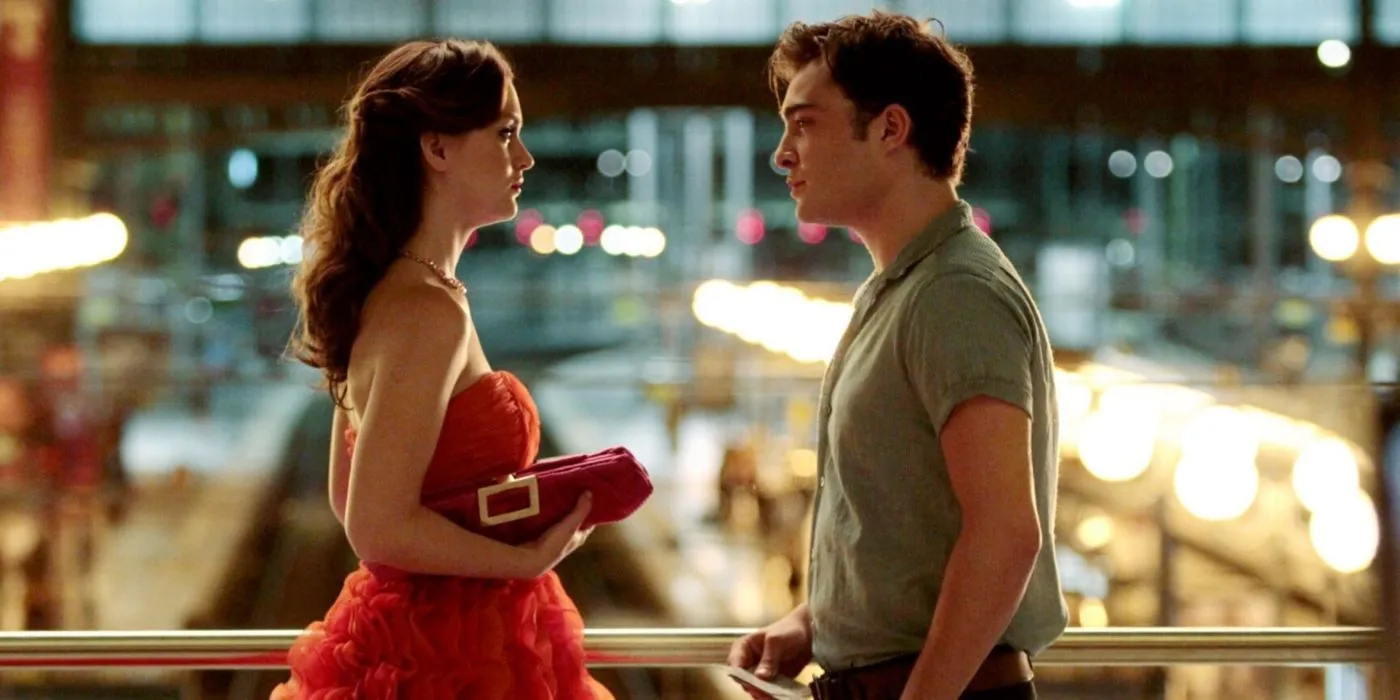 Blair e Chuck si incontrano su un ponte in Gossip Girl