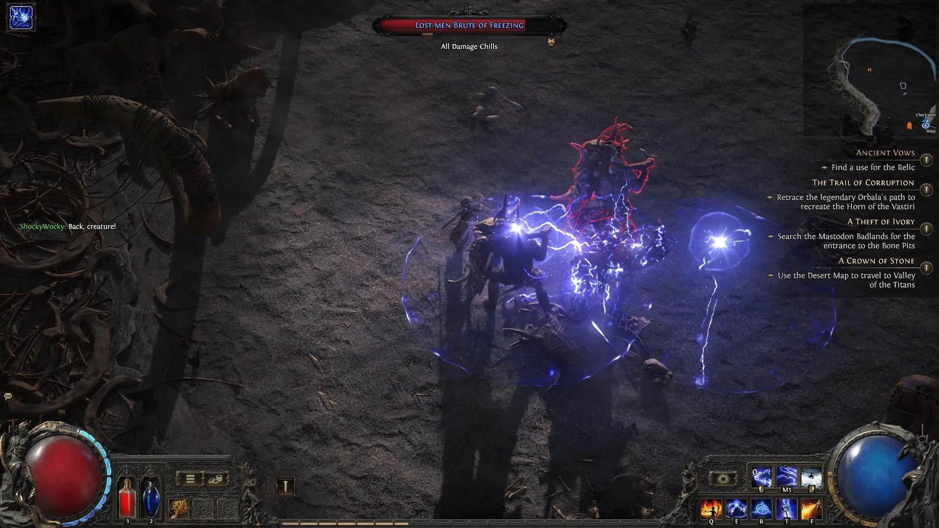 Captura de pantalla del juego Path of Exile 2