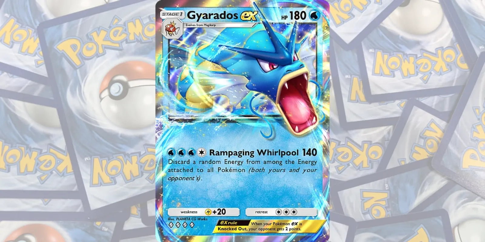 Pokemon TCG: Garados EX-Karte