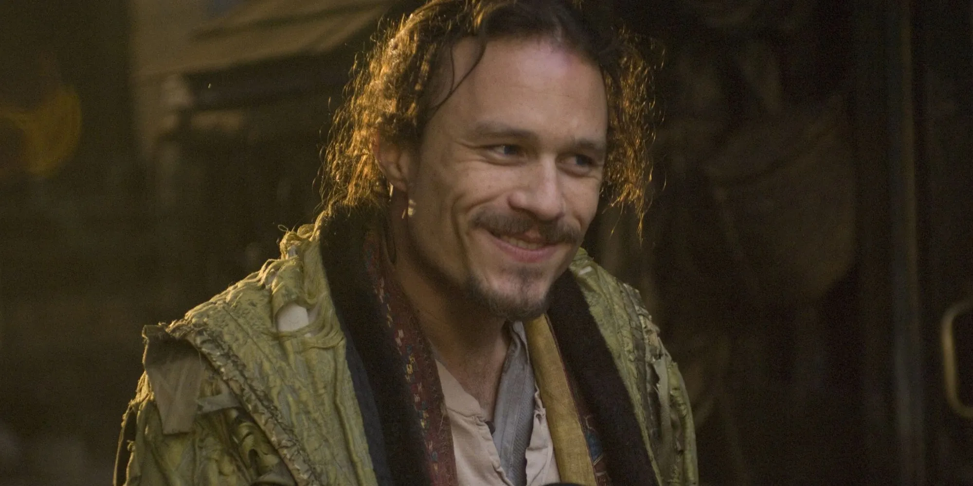 Heath Ledger smiling as Tony in The Imaginarium of Doctor Parnassus