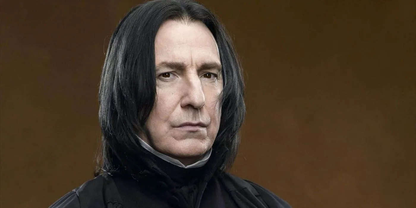 Portrait of Snape from Harry Potter.