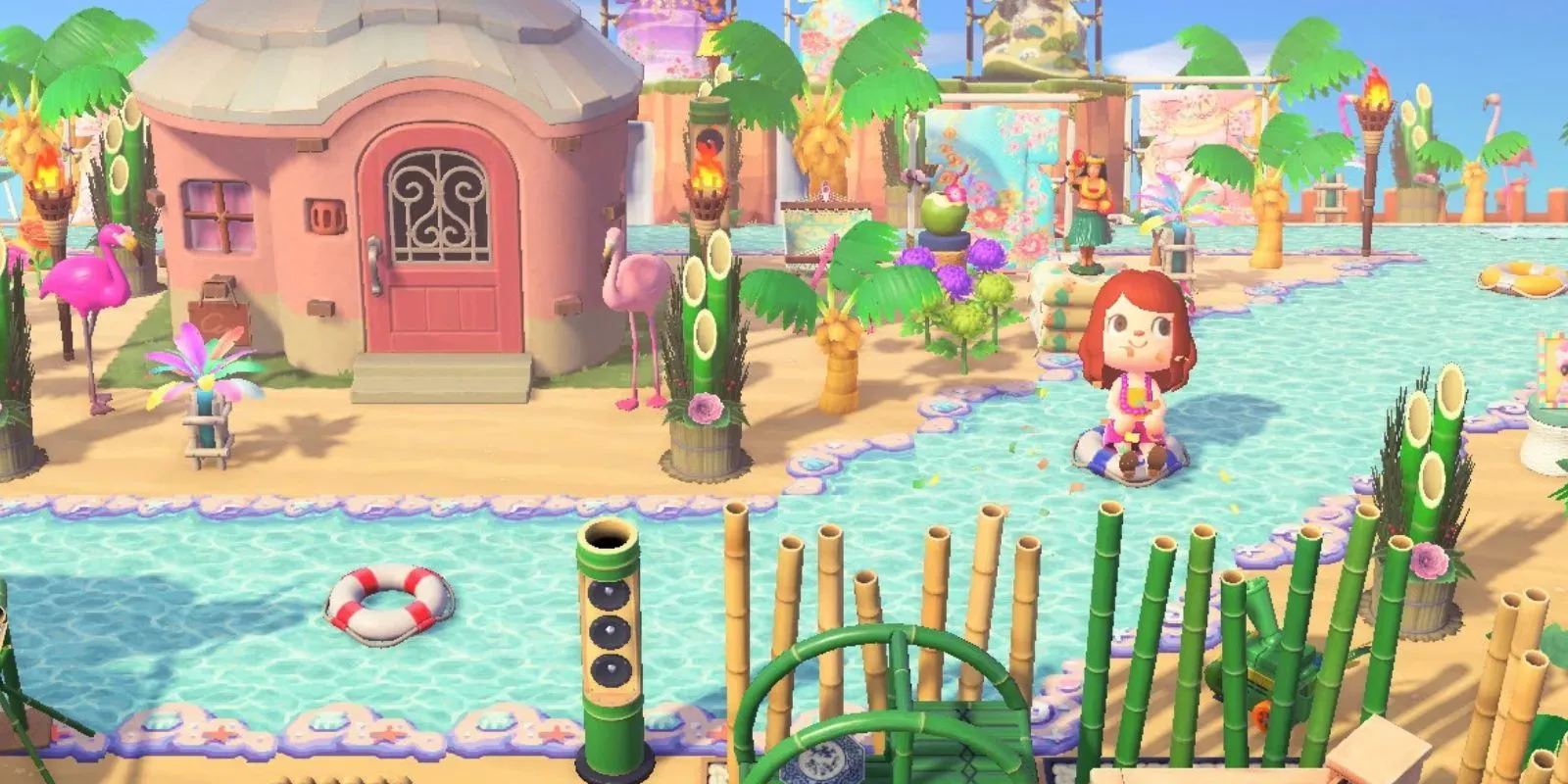 Lazy River Path in Animal Crossing