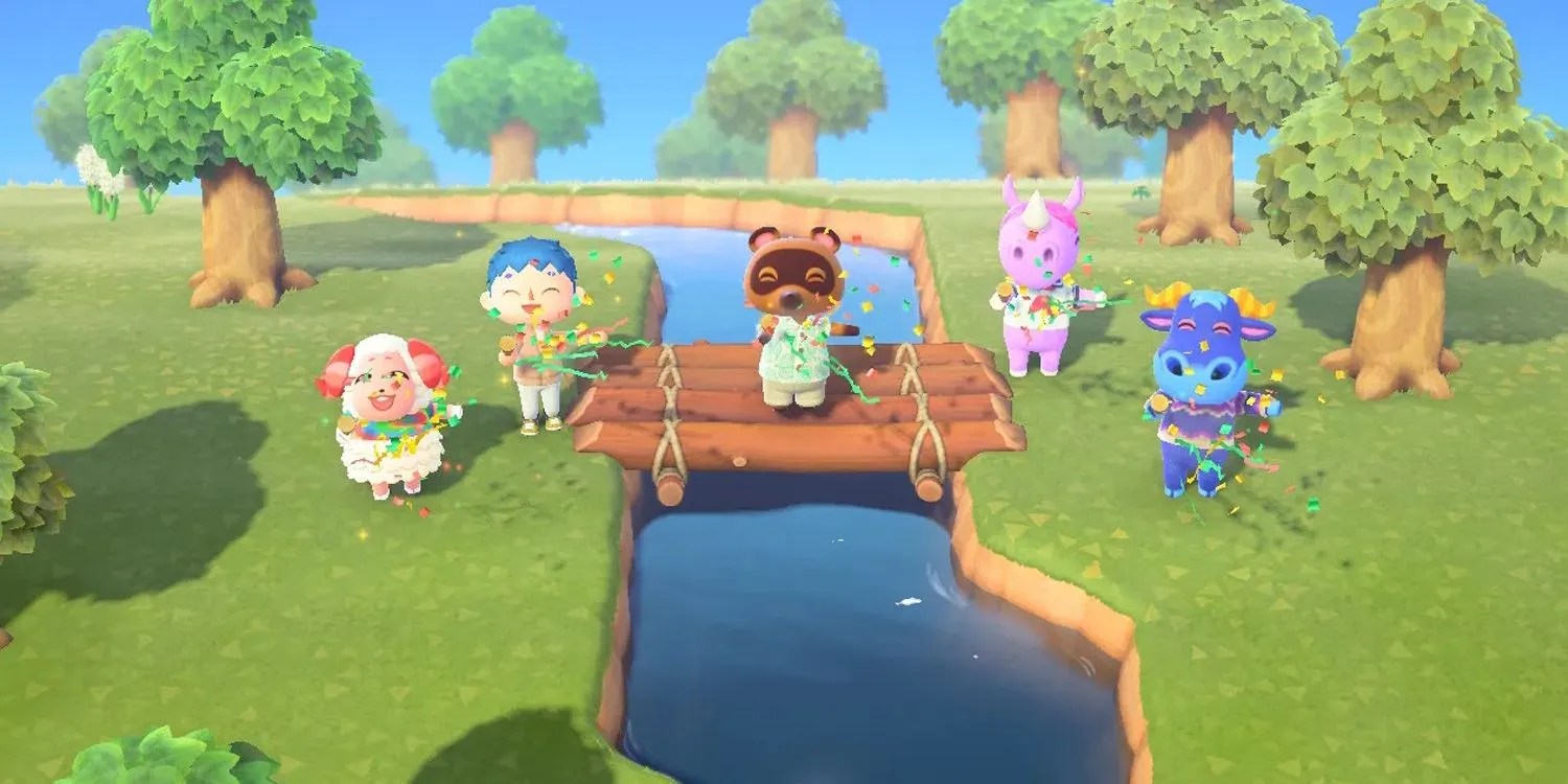 Party Popper in Animal Crossing