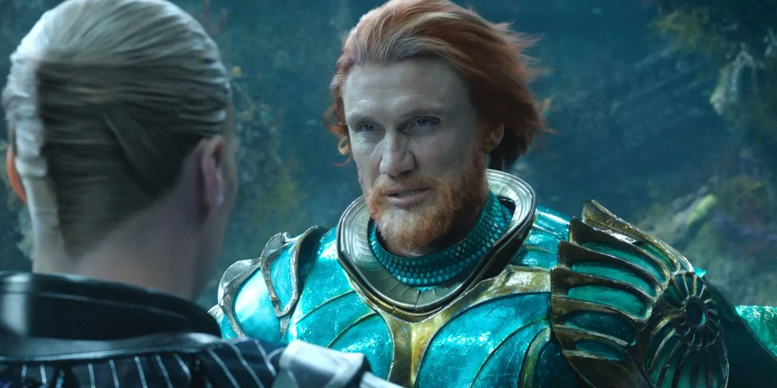 Dolph Lundgren nel ruolo di Nereo in Aquaman