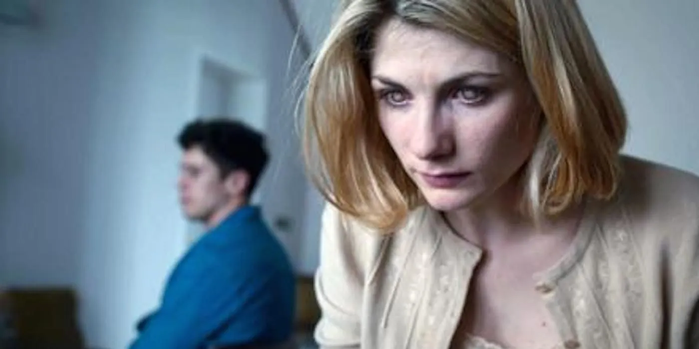 Jodie Whittaker mit verblassten Augen in „The Entire History of You“ – Black Mirror