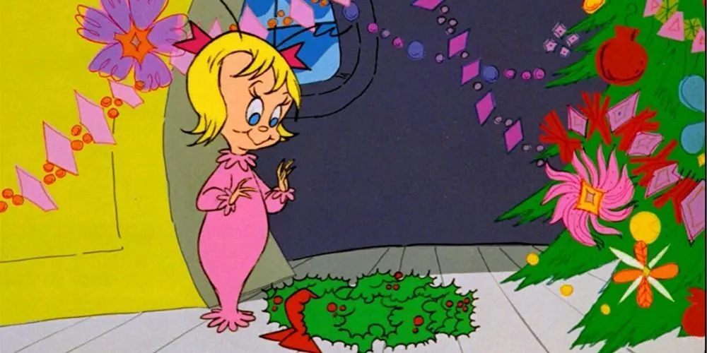 Cindy Lou Who dekoriert für Weihnachten in Der Grinch