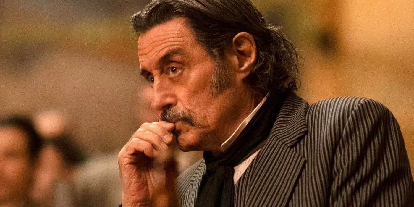 Al Swearengen sembra pensieroso in Deadwood The Movie