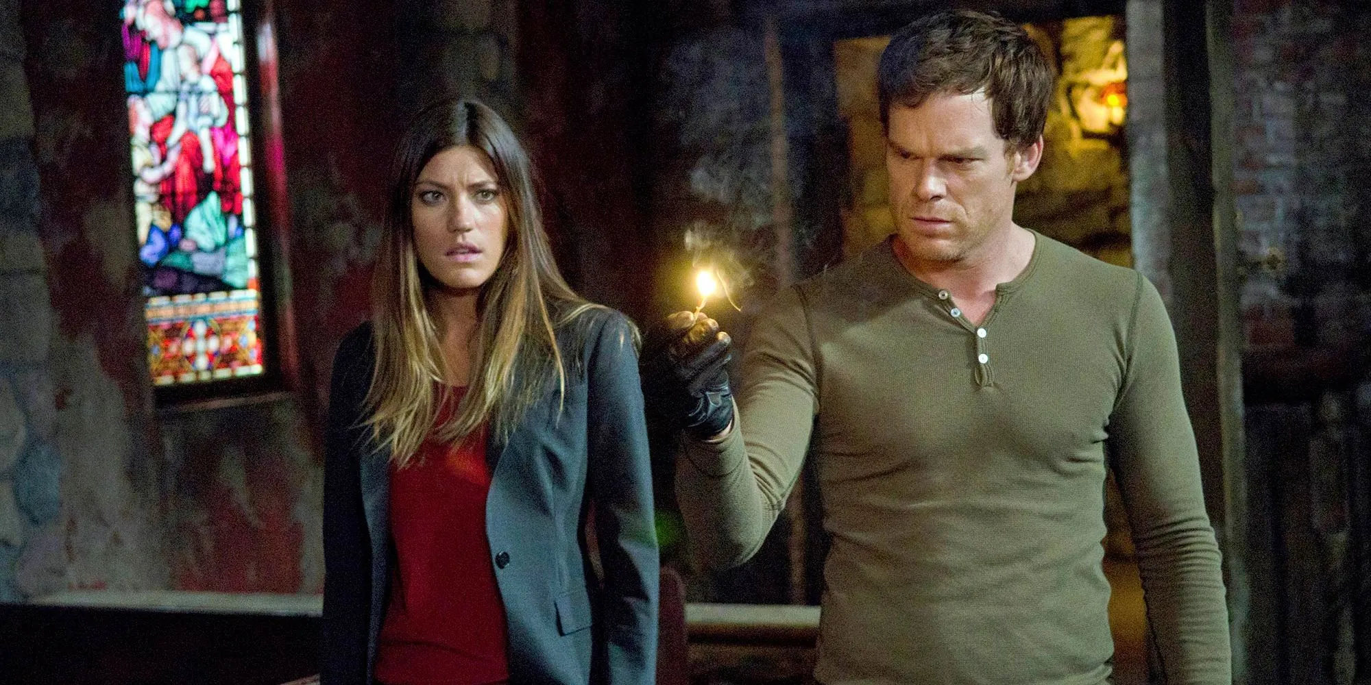 Jennifer Carpenter i Michael C. Hall jako Debra i Dexter Morgan