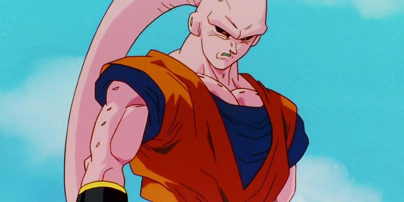 Buuhan en batalla de Dragon Ball Z.