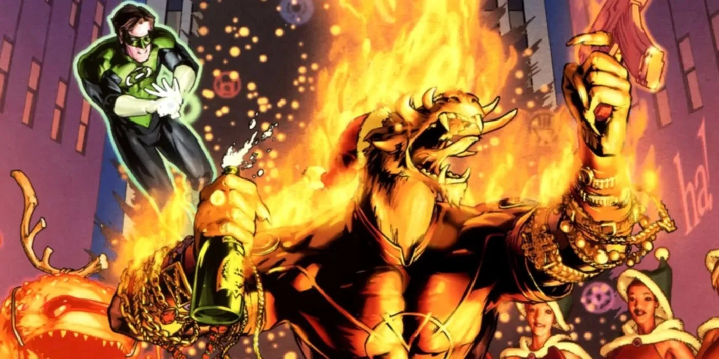 Lanterna Verde e Larfleeze a Natale