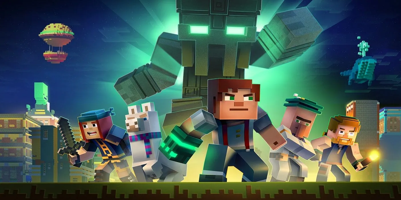 Modalità storia dei giochi spin-off di Minecraft