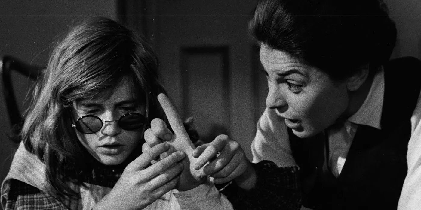 Patty Duke und Anne Bancroft in „The Miracle Worker“