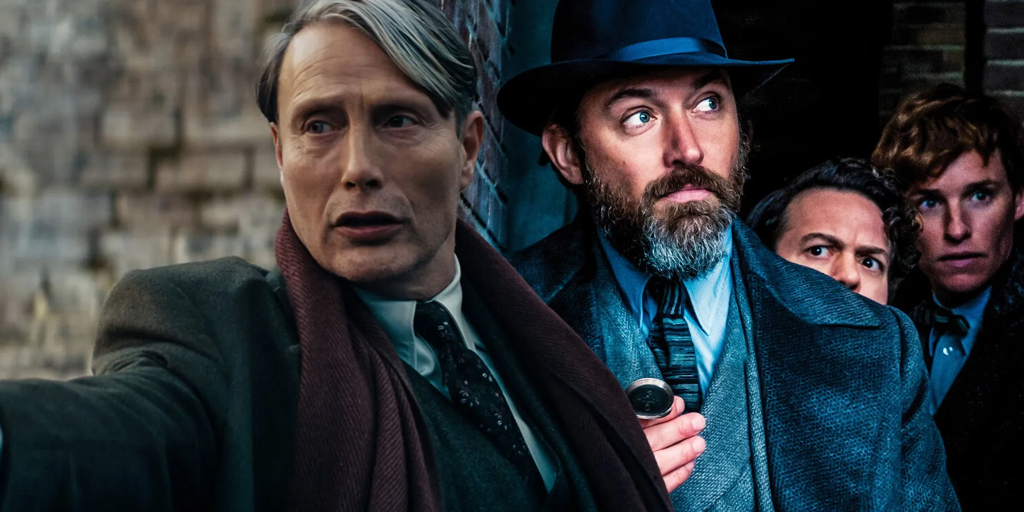 Dumbledore et Grindelwald se battent en duel dans Les Animaux Fantastiques