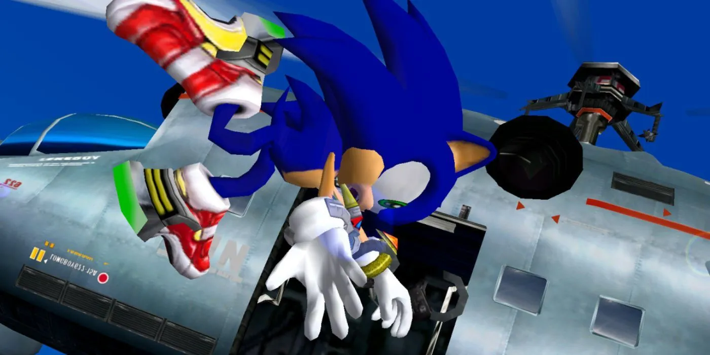 Sonic Adventure 2 Scena z helikopterem bojowym