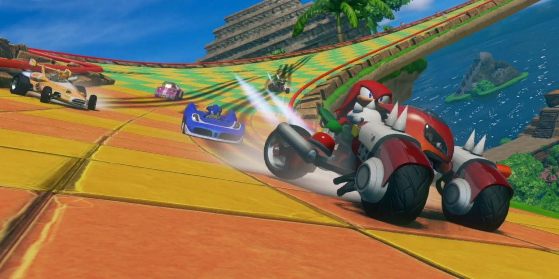 Knuckles dans Sonic Racing