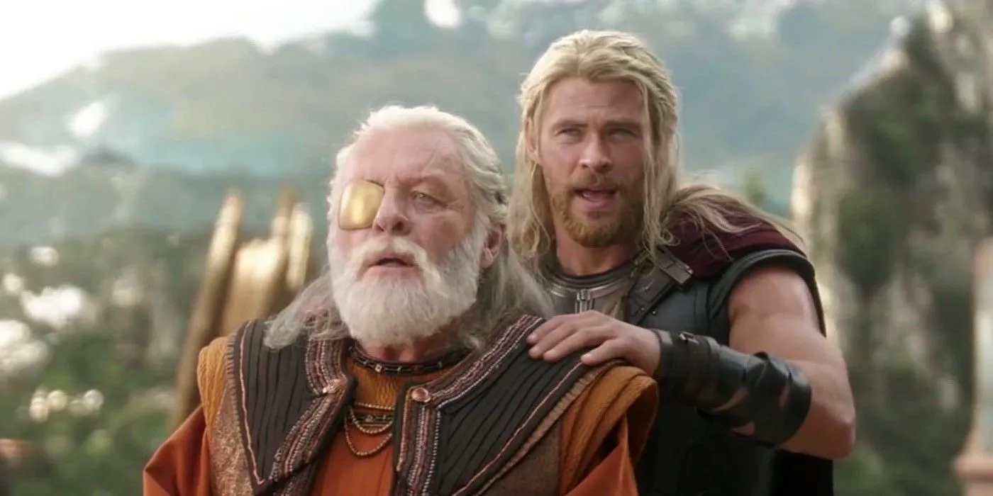 Thor mit Odin und Loki