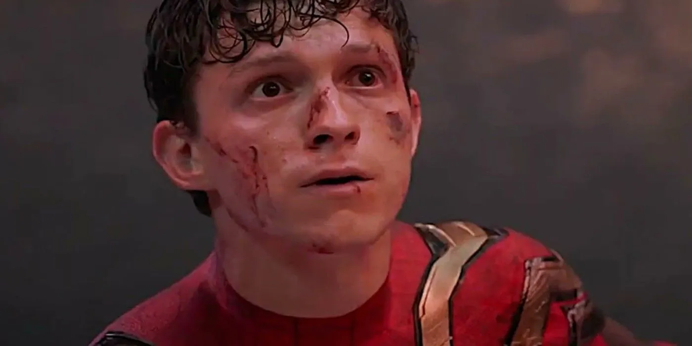 Tom Holland in No Way Home Ending