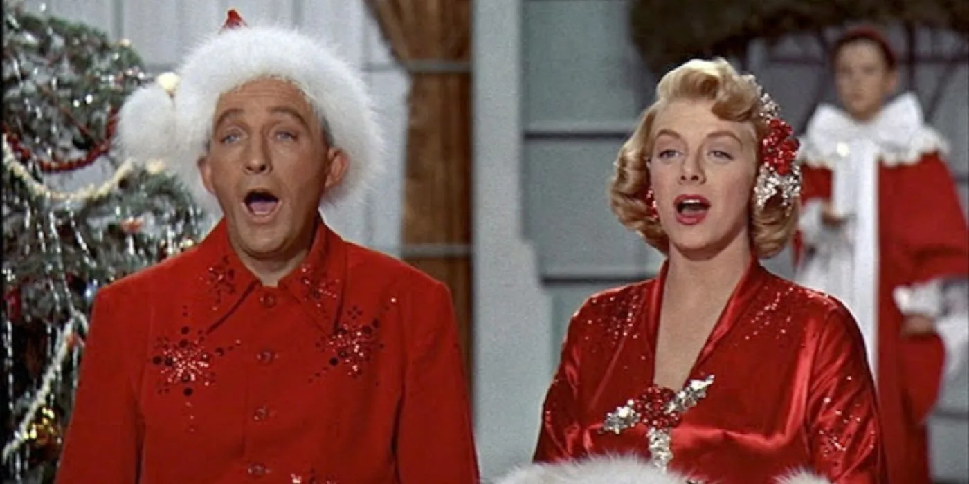 Bing Crosby et Rosemary Clooney dans le rôle de Bob Wallace et Betty Haynes chantant dans White Christmas