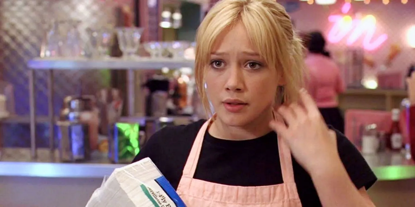 Hilary Duff als Sam im Diner in „A Cinderella Story“.