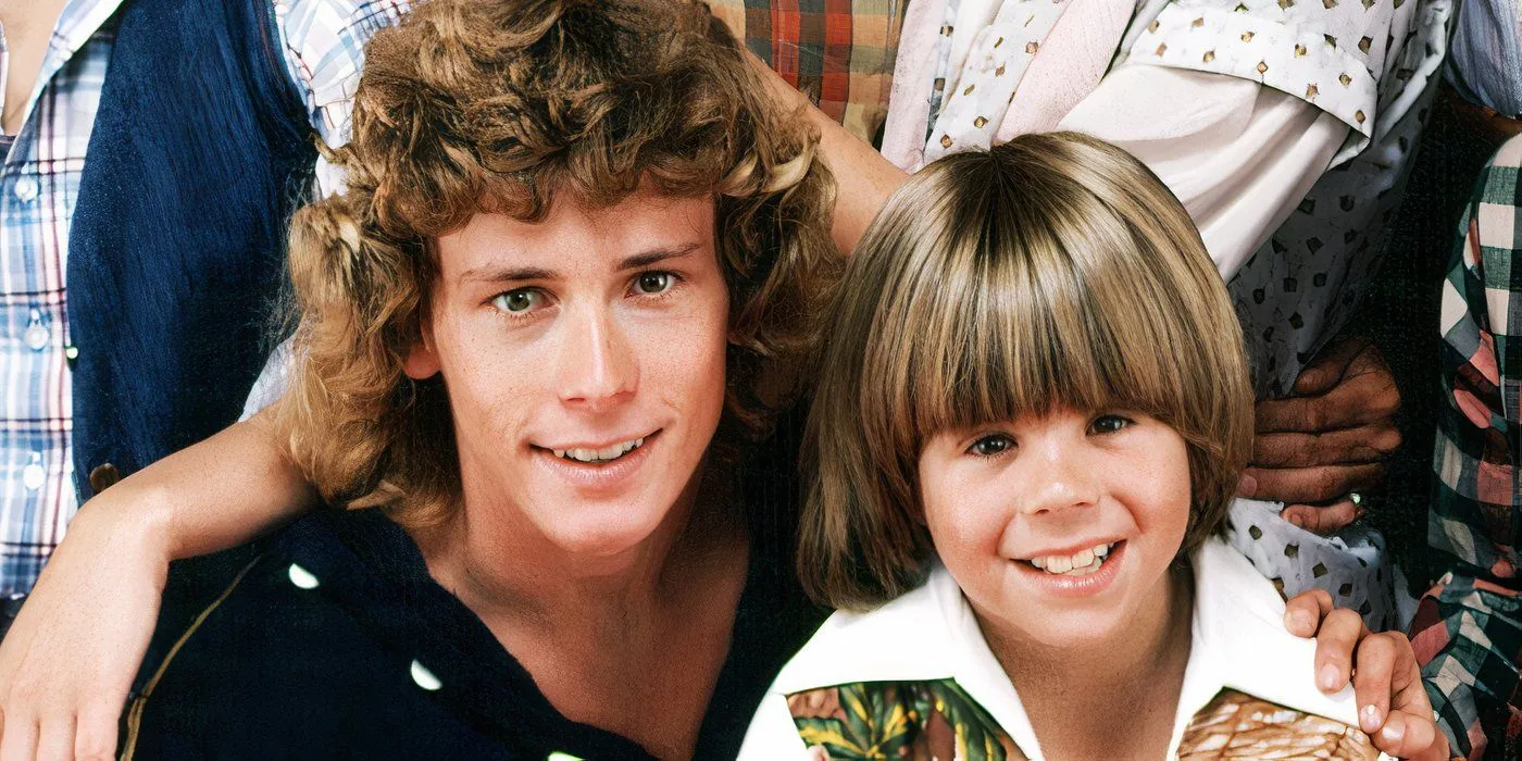 Gros plan sur Willie Aames et un jeune garçon du casting de Eight Is Enough