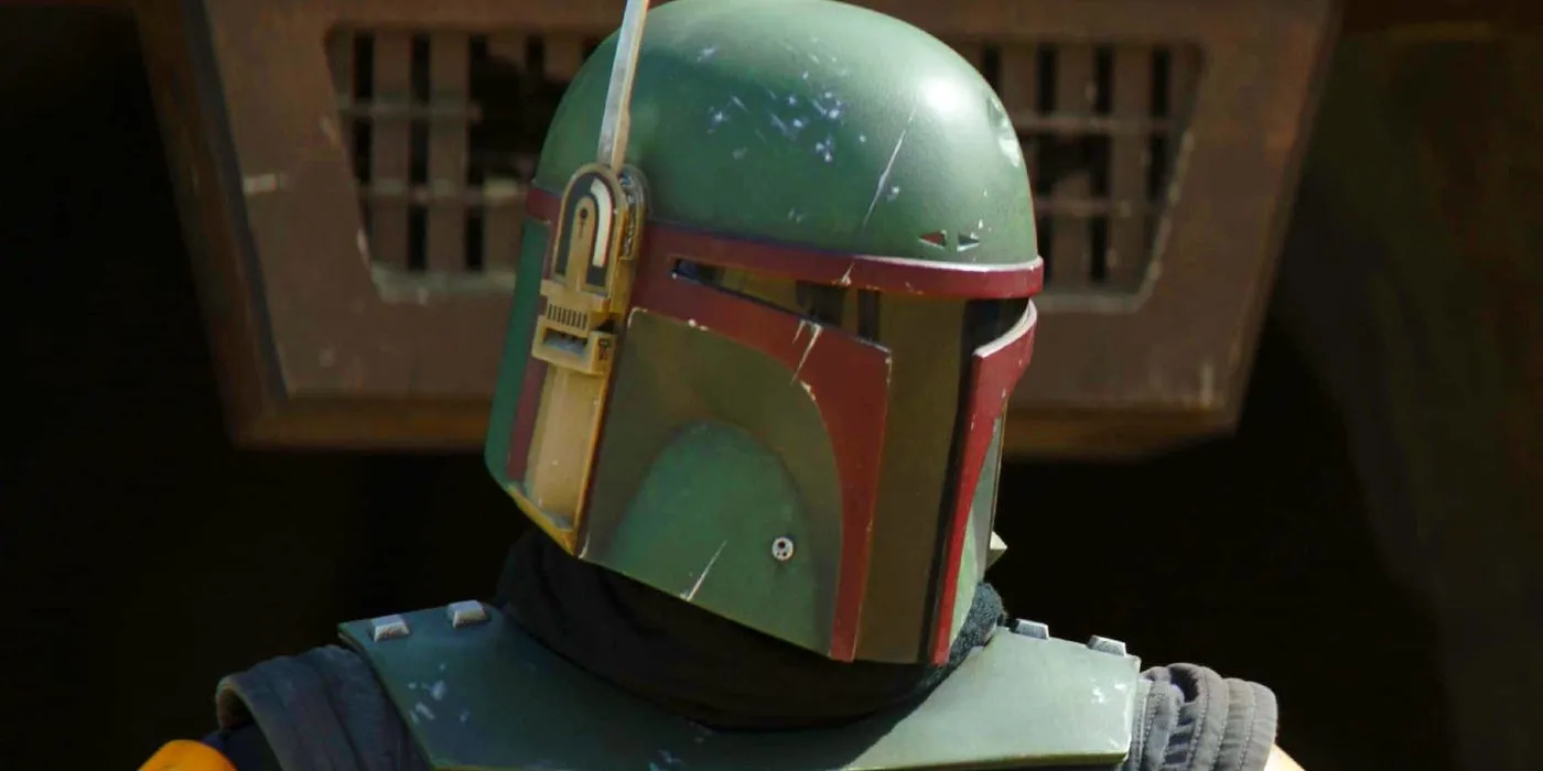 The Book of Boba Fett 시즌 1 에피소드 3의 헬멧을 쓴 Boba Fett