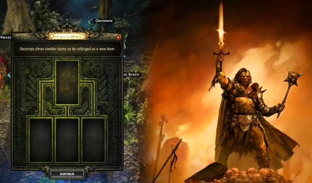 Cómo desbloquear y utilizar el banco de reforja en Path of Exile 2