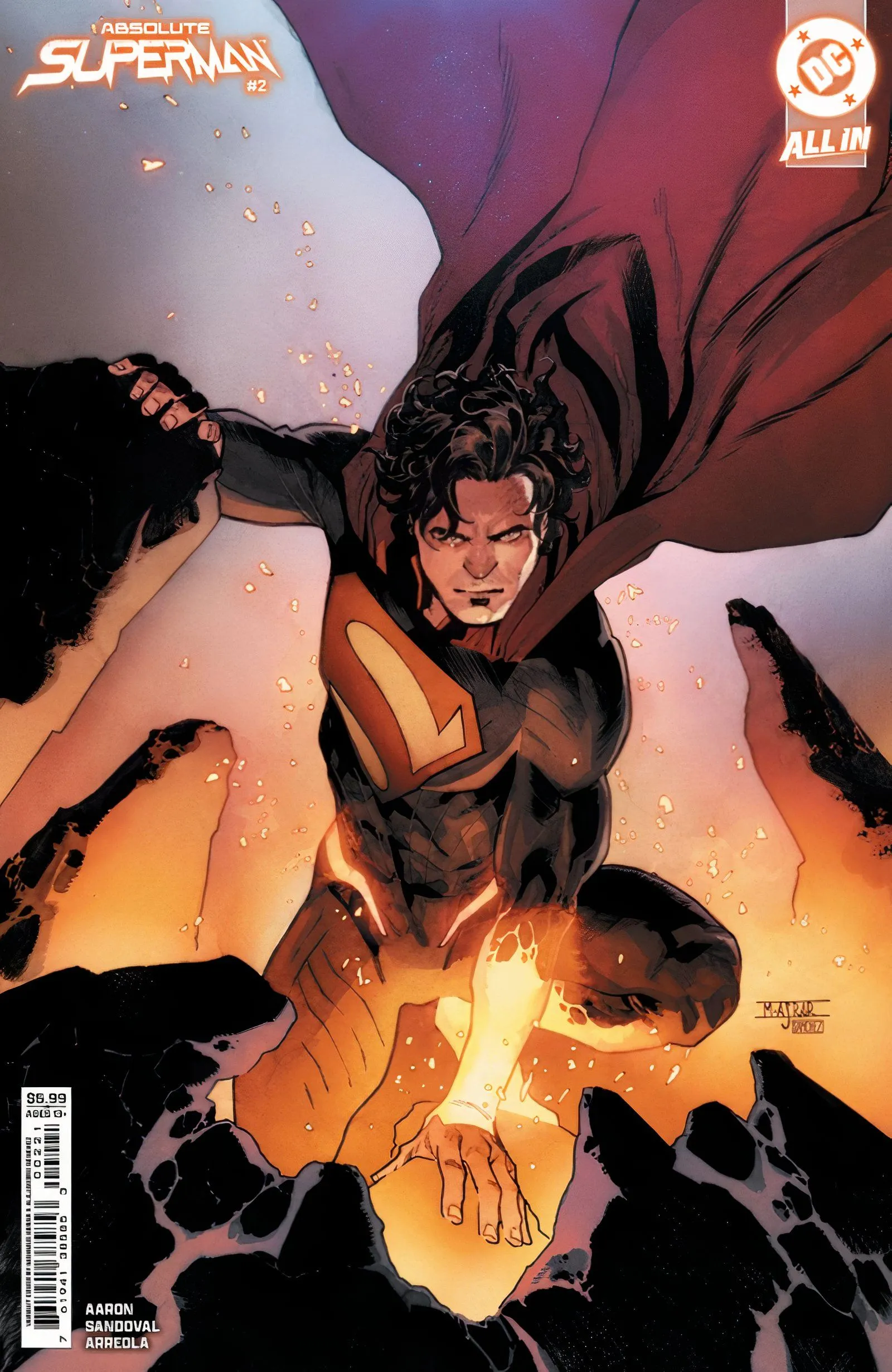 Capa variante do Absolute Superman #2