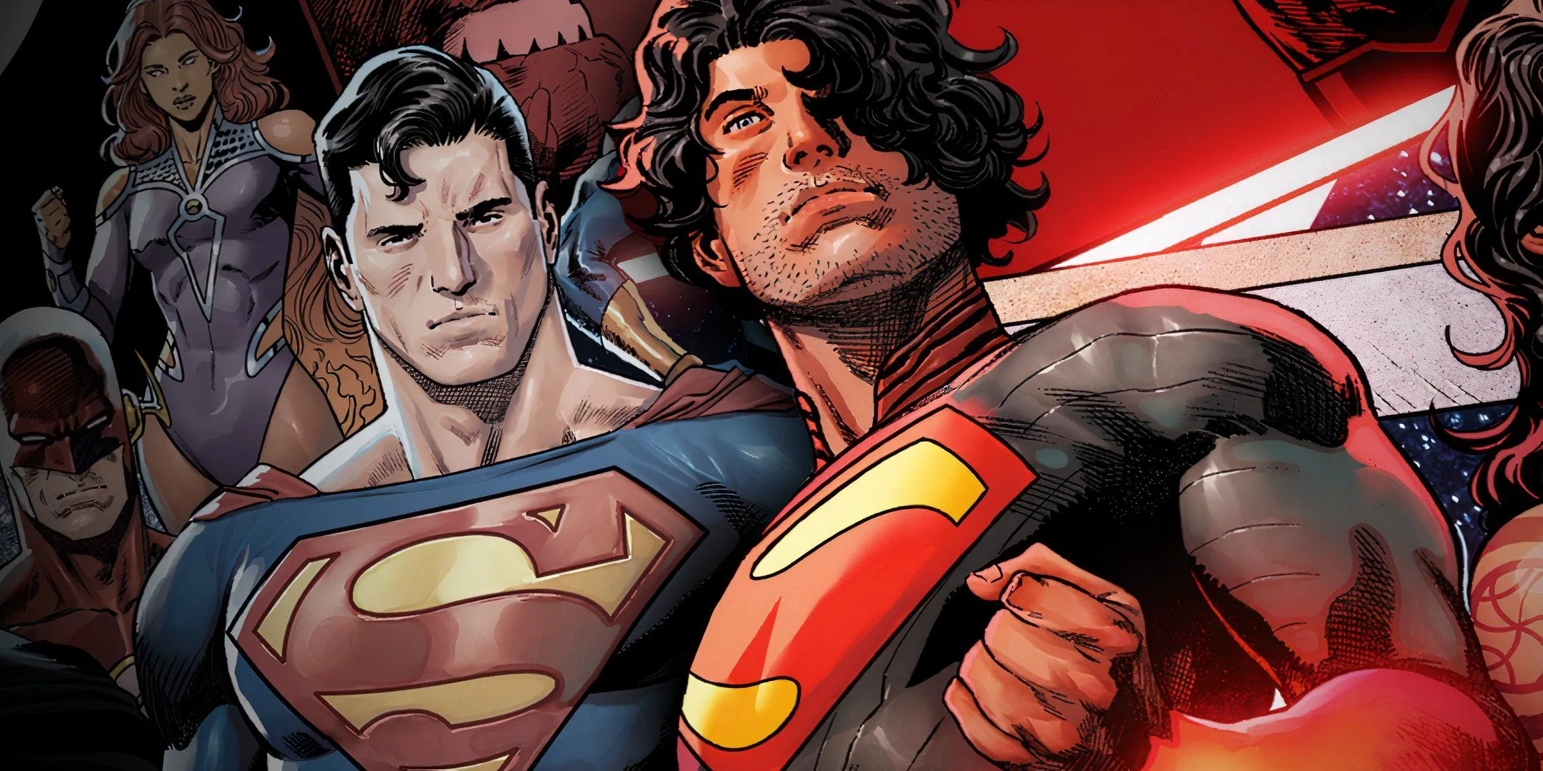 O Superman Absoluto enfrenta o Superman do Universo DC.