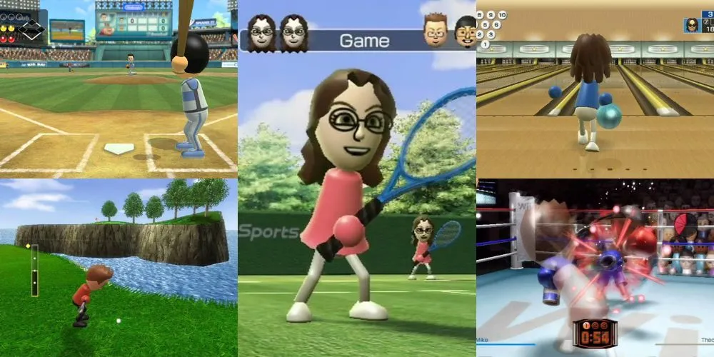 Alle 5 Sportarten im ursprünglichen Wii Sports.