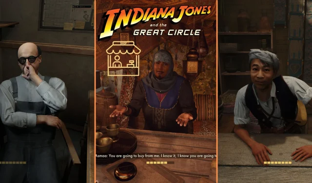 Complete List of Vendor Locations in Indiana Jones and The Great Circle