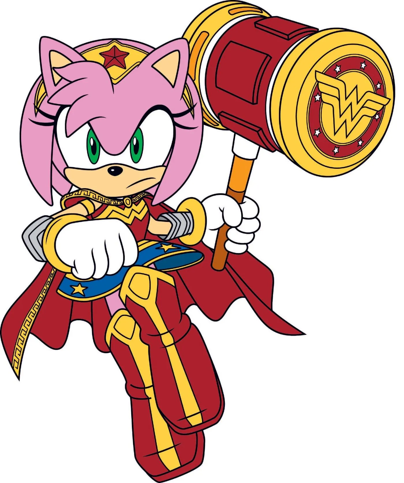 Amy Rose nel ruolo di Wonder Woman