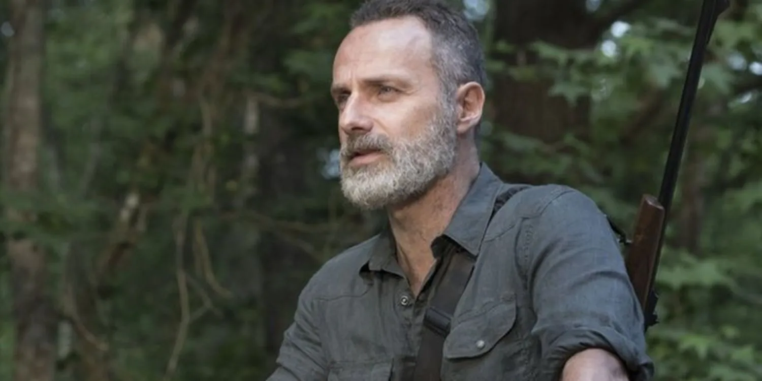 Rick Grimes surplombant