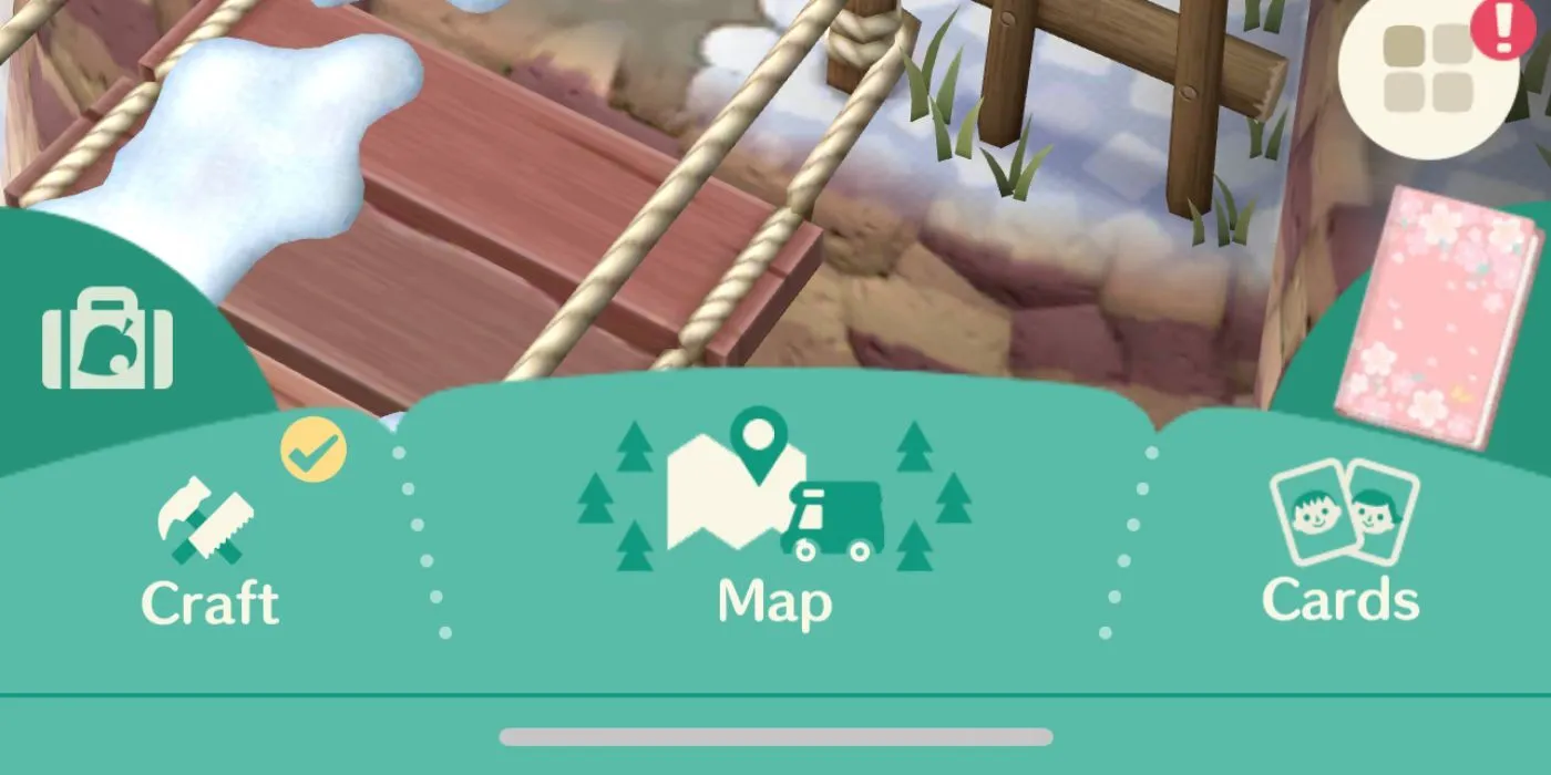 Menù completo di Pocket Camp